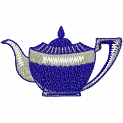 Teapots Embroidery Design 9 Teapots Embroidery Design 9